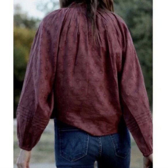 Anthropologie Cleobella Antonia Button down Blouse Romantic Cottagecore - Picture 10 of 10